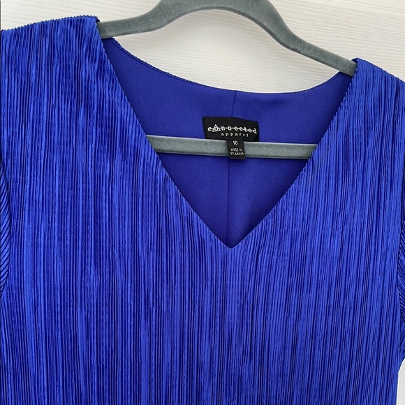 Blue Ribbed Dress - Picture 4 of 9